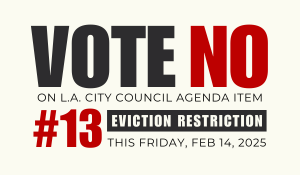 Vote No on New Eviction Moratorium 2025